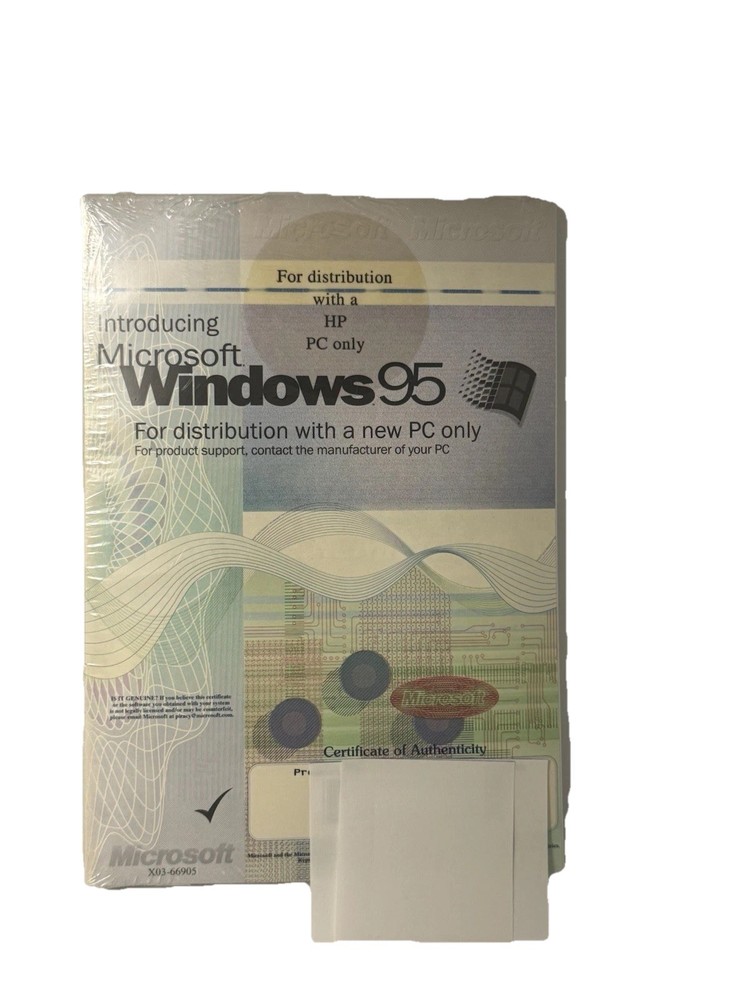 Microsoft Introducing Windows 95 (For Distribution With A New PC) CD-ROM Unused
