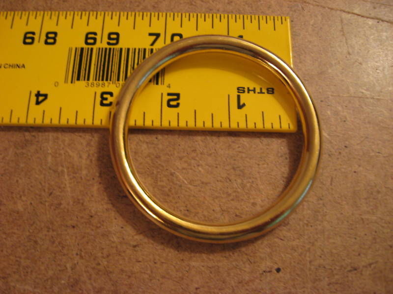 2 1/2" Solid Brass O Rings SCA (Pack Of 5)
