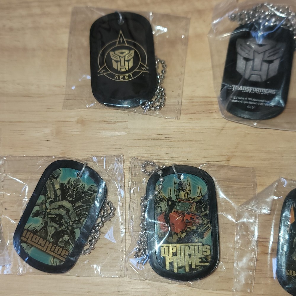 Transforners Dog Tag Lot 2011