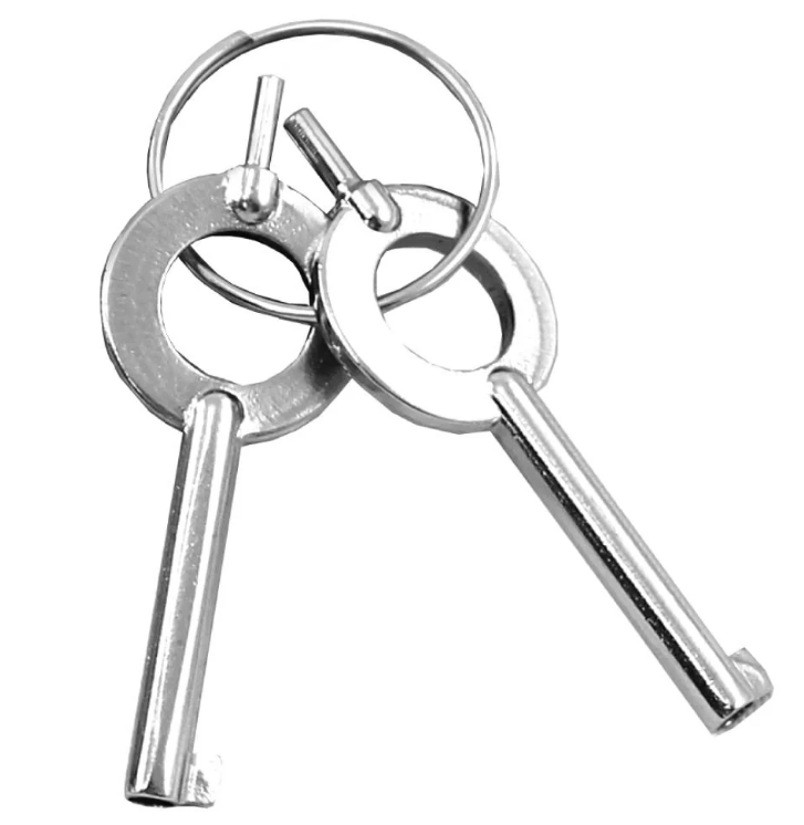 Set of 2 Extra Handcuff Keys