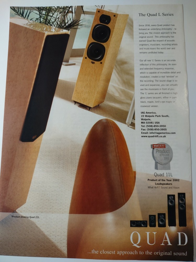 Quad L Series IAG 2002 Print Ad