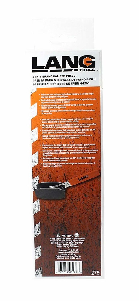 Lang Tools 279 Brake Caliper Press, USA Made