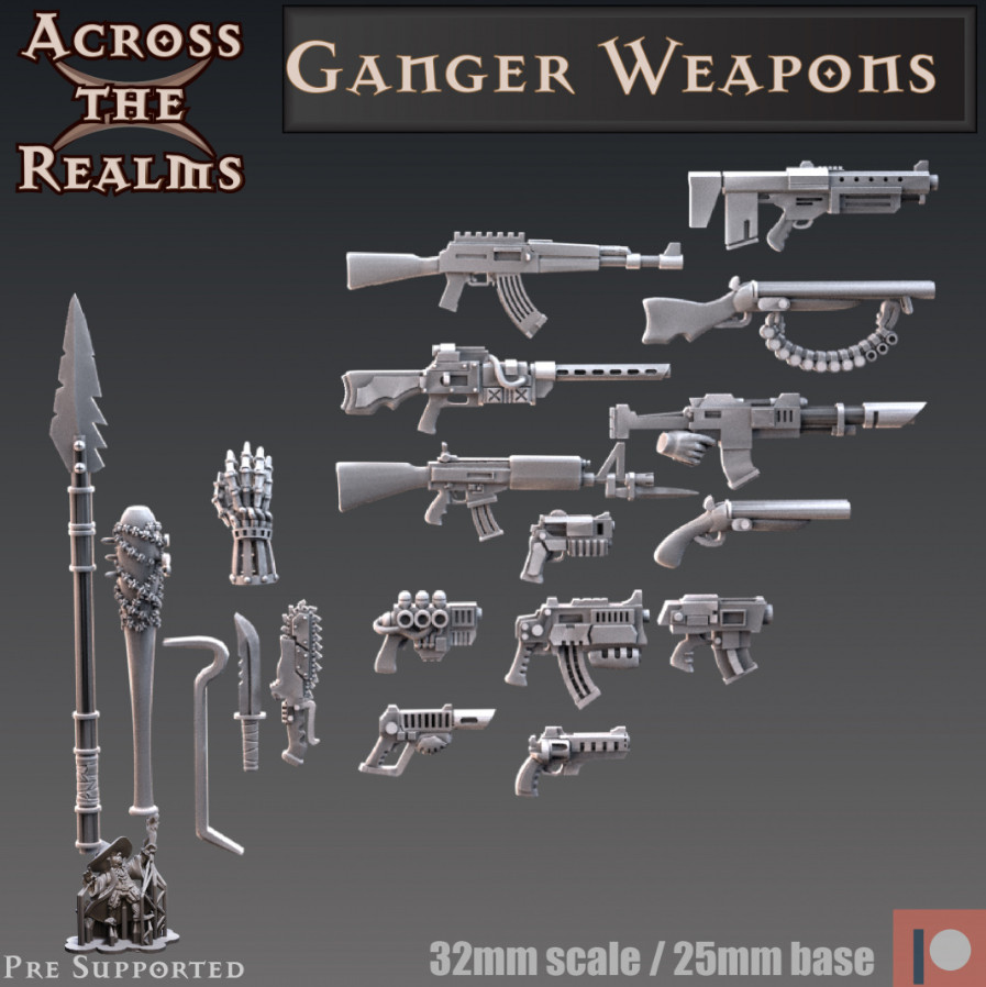Weapon Bundle ( Qty 19 ) - Modern and Sci-Fi