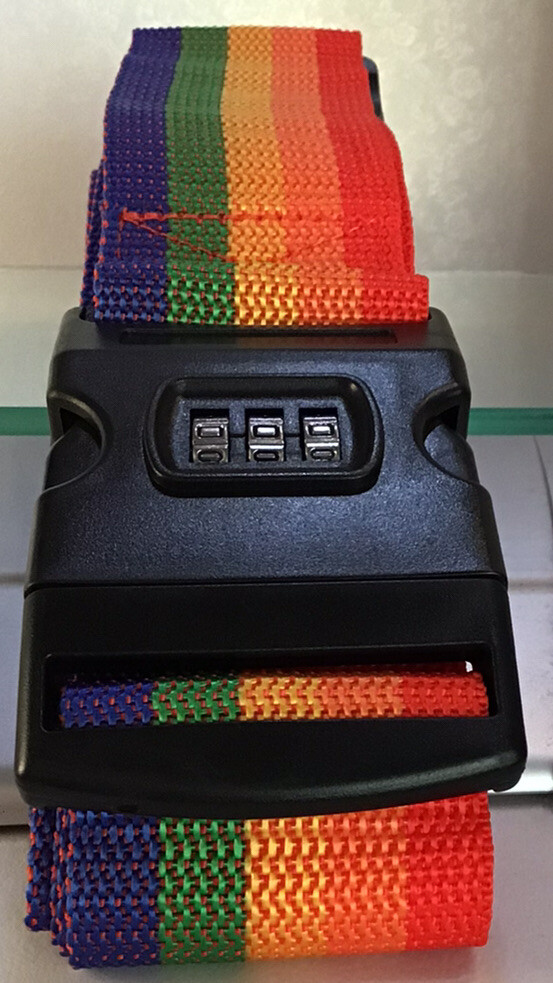 Multicolor Adjustable Luggage Strap Baggage Belt Travel Safe Coded Lock. #643