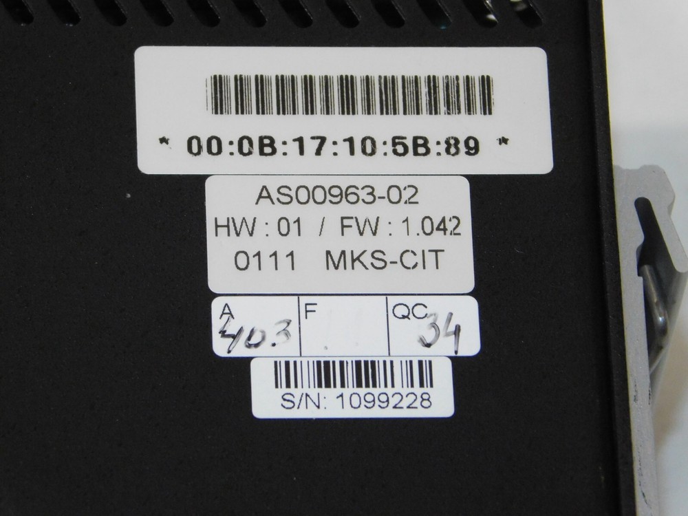 MKS Instruments AS00963-02 MacroNode I/O Module Unit