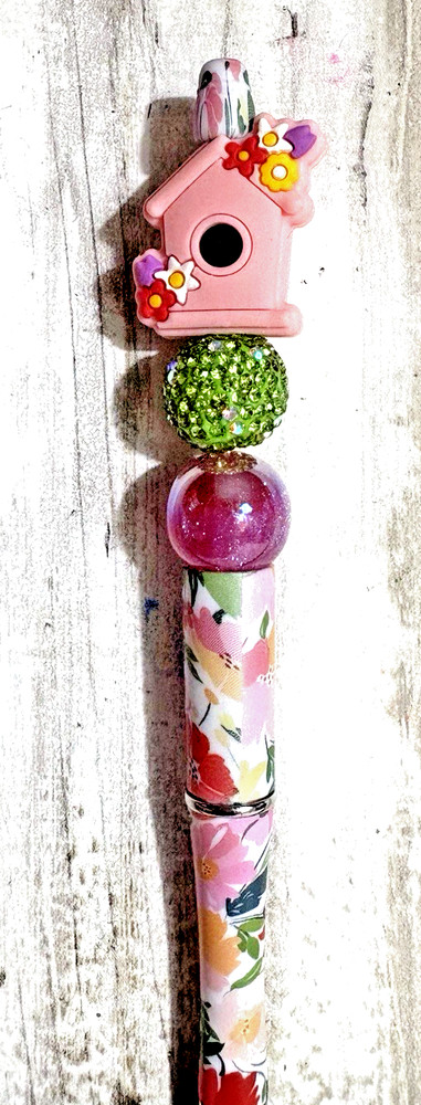 6 Handcrafted FANCY Beaded Pens-