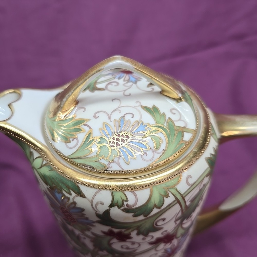 Nippon 7" Hand Painted Teapot