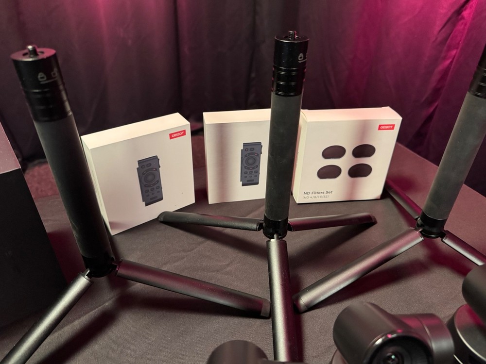 🔥 OBSBOT Tail Air (3x, NDI ACTIVATED) + OBSBOT Talent – COMPLETE KIT OPEN BOX!