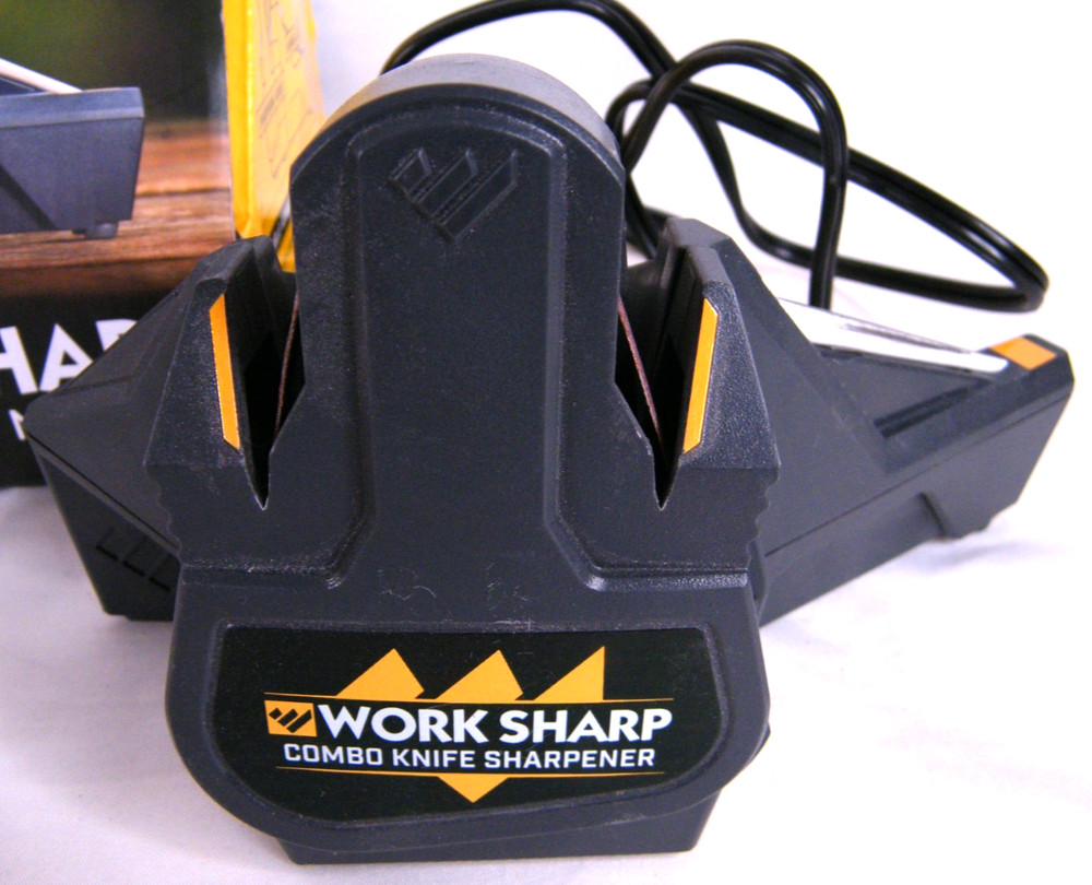 Work Sharp Combo Knife Sharpener WSCMB Electric Complete in Box TESTED