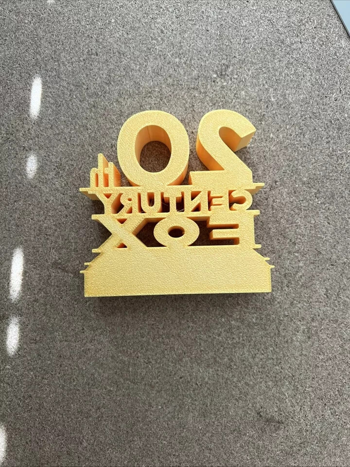 20th Century Fox Style Logo Sign 3D printed