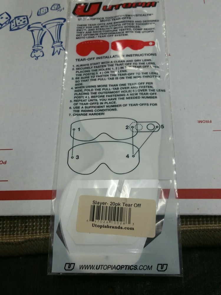 Utopia Tear Off Lens NEW 4103222000