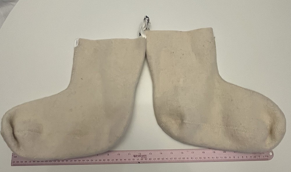 NOS 100% Wool Military Boot Liners Medium