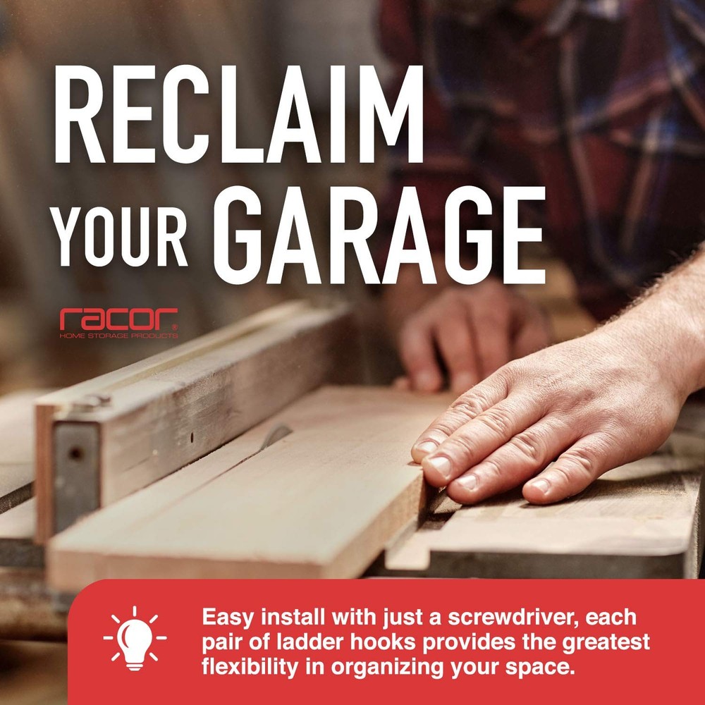 - L2000 - Tornado Ladder Hook - Extended L-Hook Design - 2-Pack