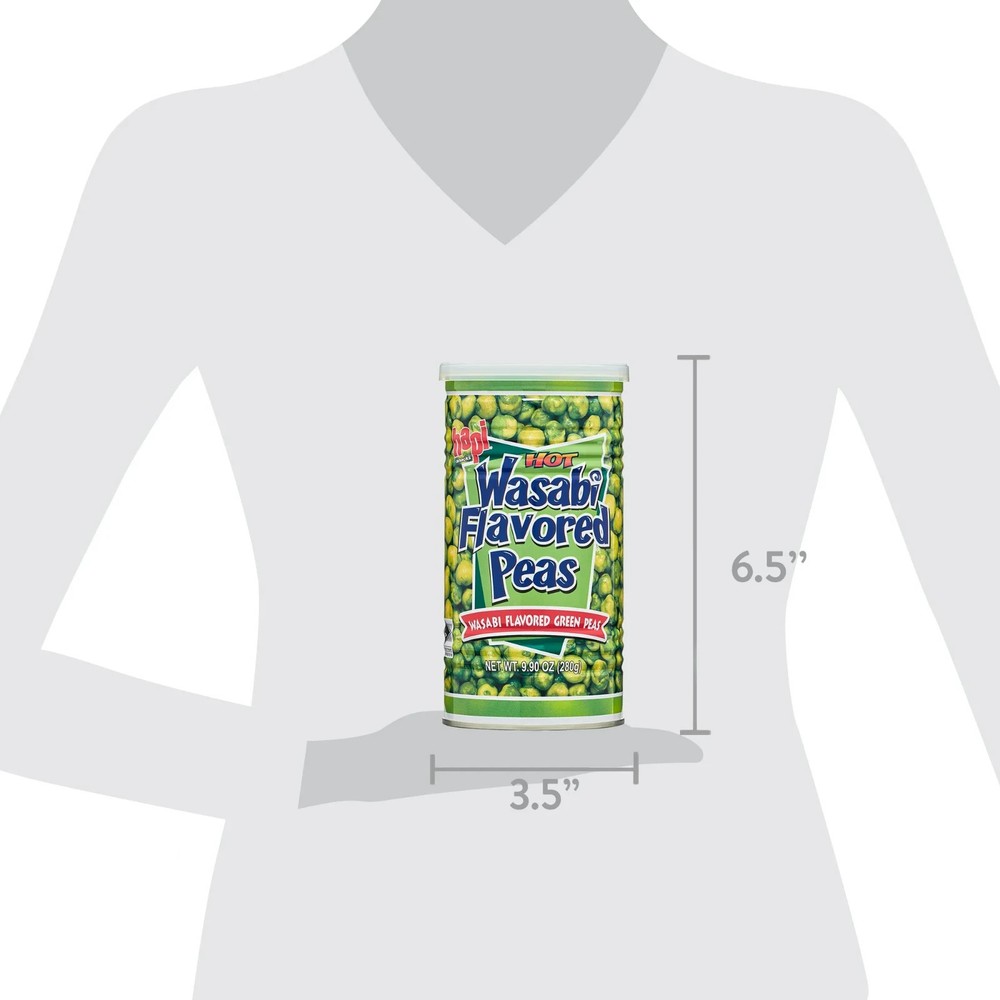 Hapi snacks wasabi Peas, hot, 9.9 Oz...