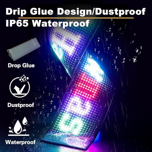 LED Sign for Car 2PCS - 23''x5'' Devil's Eyes Light for
