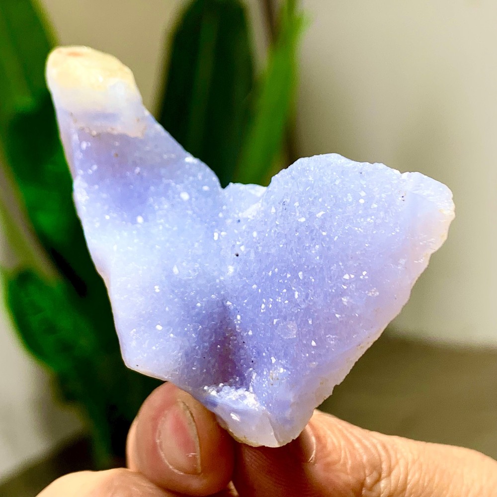 44GNatural Blue striped agate Crystal Chunks piece form Mineral Specimens