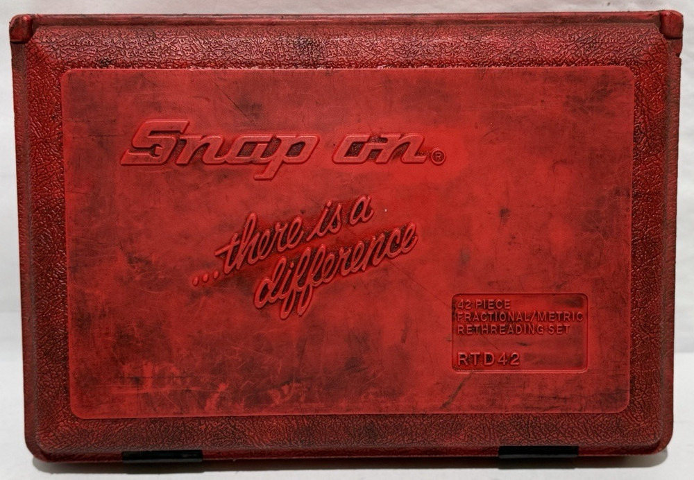 Snap On Tools RTD42 Rethreading Set in Case Threading Tool (Missing 1pc)