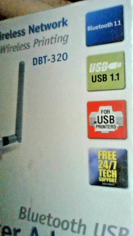 D-LINK PRINTER ADAPTER BLUETOOTH USB ( DBT-320 ) PLUG & PLAY USB PRINTERS