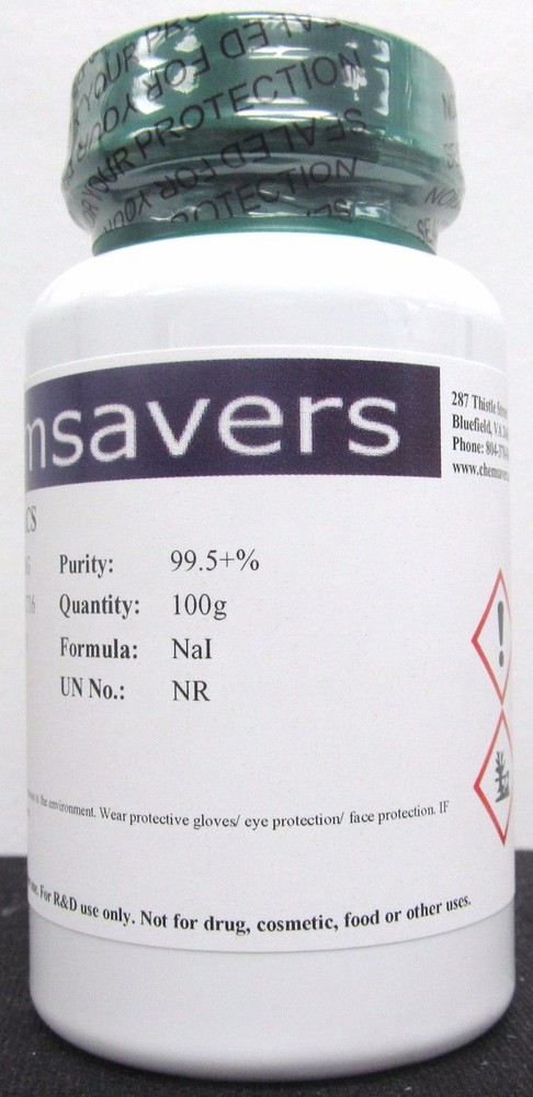 Sodium Iodide, ACS, 99.5+%, Powder, 100g