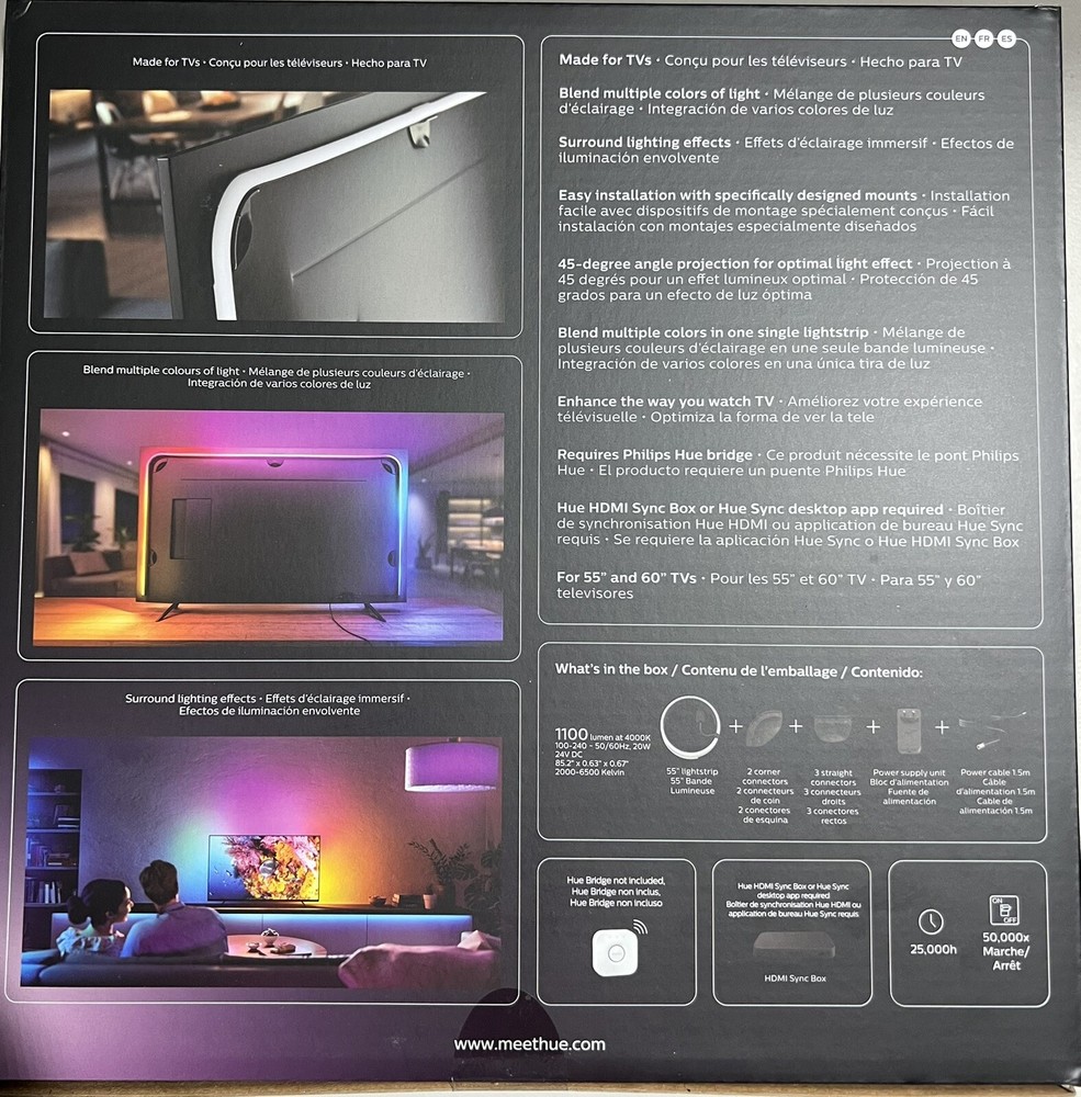 Philips Hue Play Gradient Lightstrip for 55" TVs MSRP $250