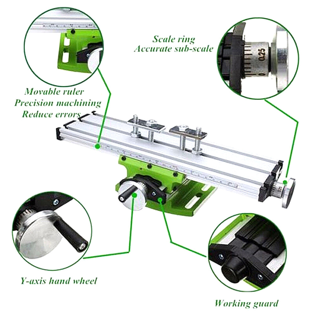 Mini Precision Milling Machine Bench Drill Vise Fixture Work Table S2U2