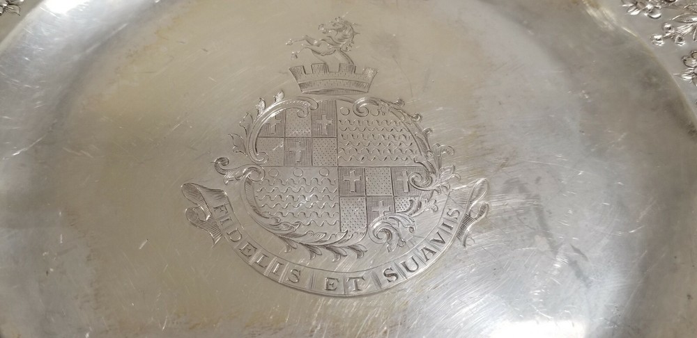 ANTIQUE FRENCH STERLING SILVER PLATTER