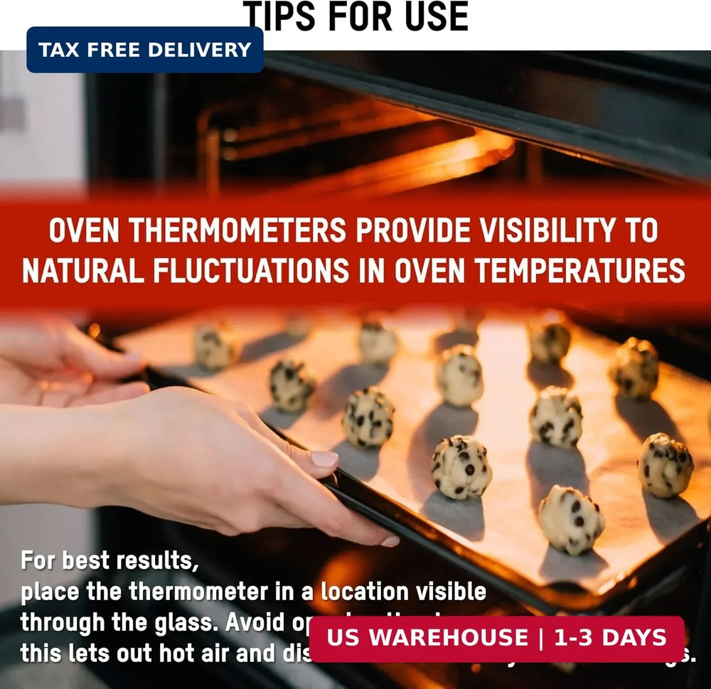 Taylor Precision Products Large Dial Thermometer, Silver