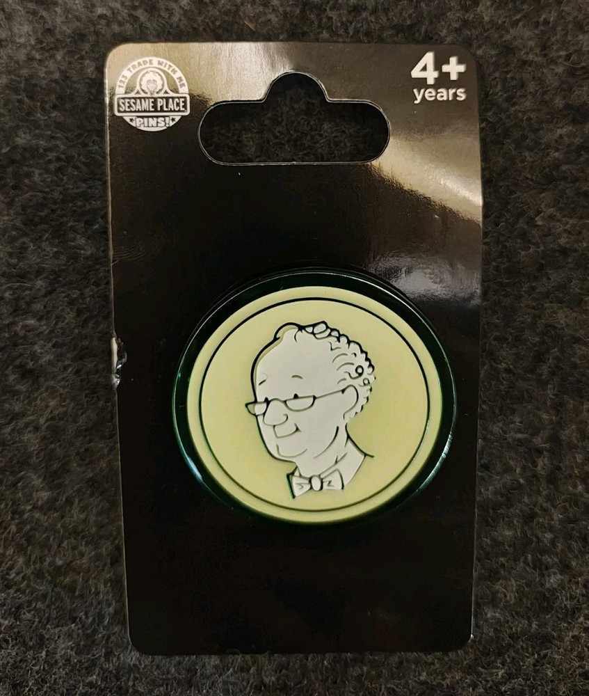 New! Sesame Place Mr. Hooper Pin