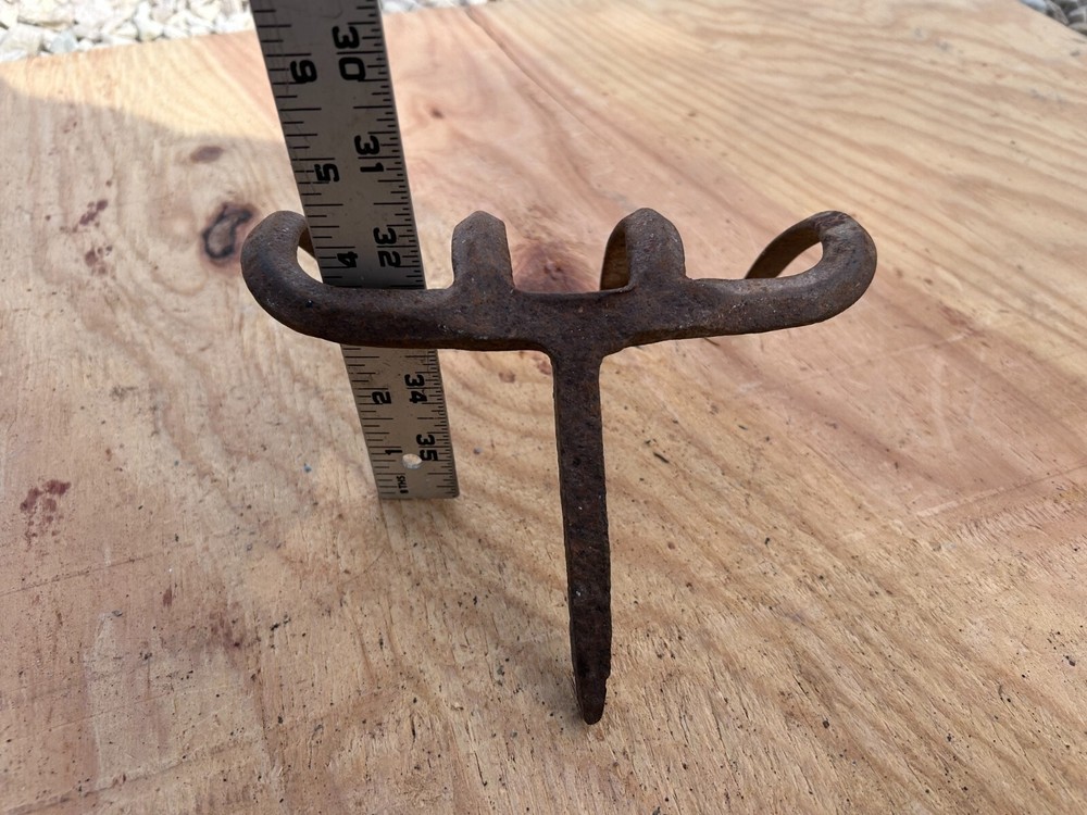 Rake Head Rusty Rustic no handle Original Vintage Primitive Metal