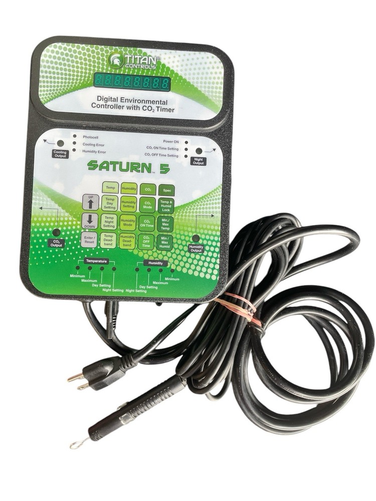 Titan Controls Saturn 5 Digital Environmental Controller With CO2 Timer