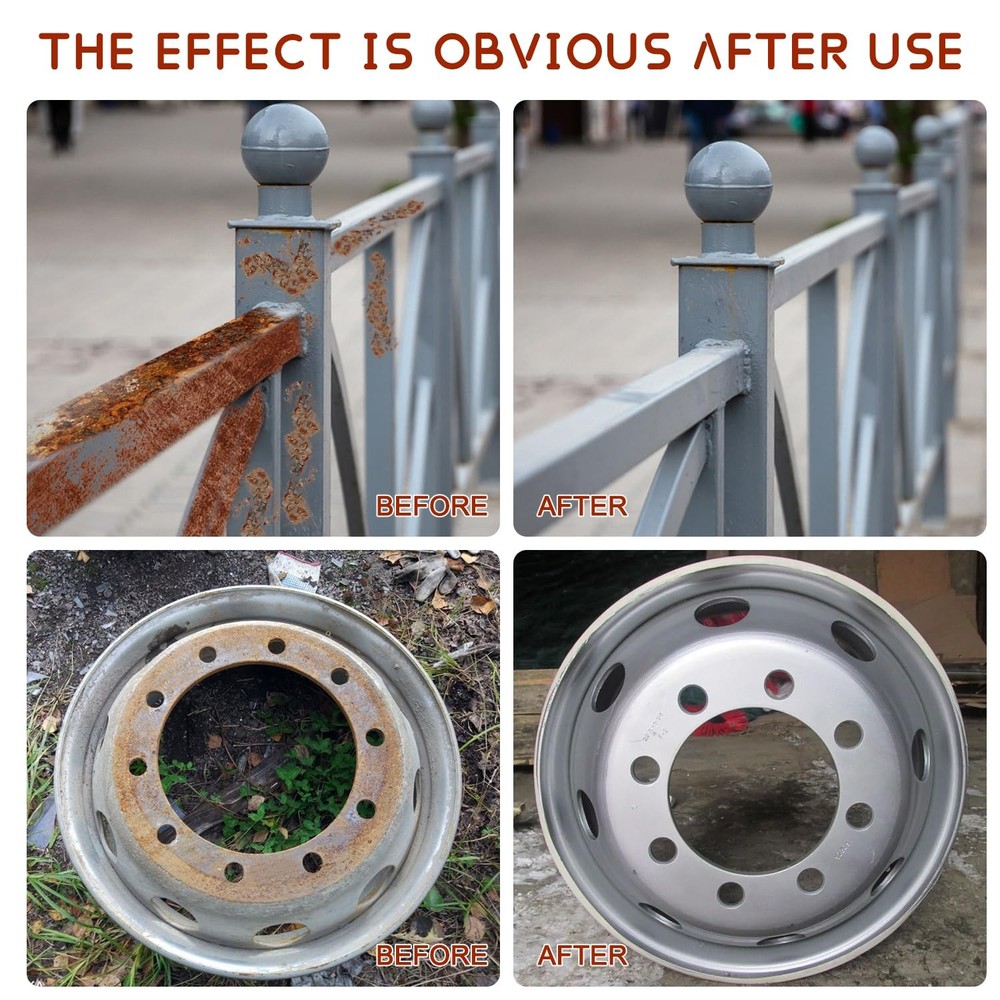 Water-Based Metallic Paint,Rust Removal Converter Metallic Paint,Rust Remover...