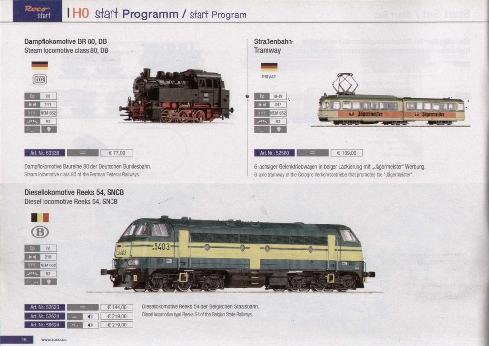 catalog START PROGRAM ROCO FLEISCHMANN 2018 large in detail and technology D E bb