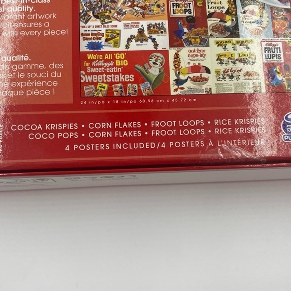 NIB NWT Spin Master Kellogg's 4 Puzzles with posters