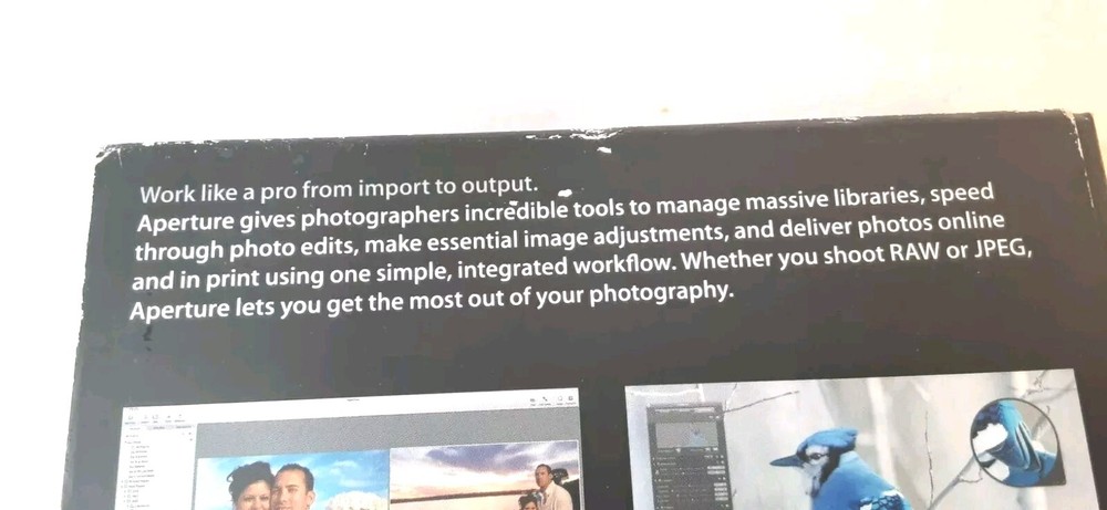 Apple Aperture 2 Photo Editing Management Software for OS Mac