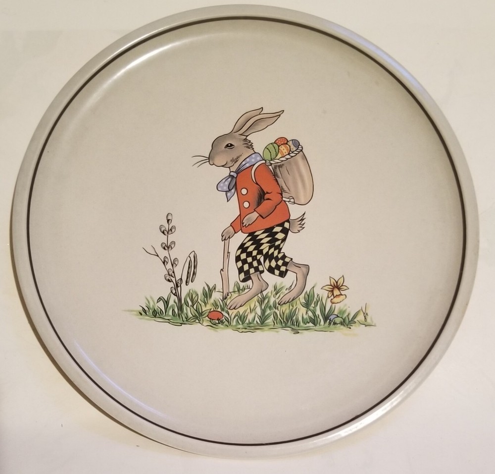 1970s Easter Bunny Plate Rosenthal Classic Rose Collection 11"