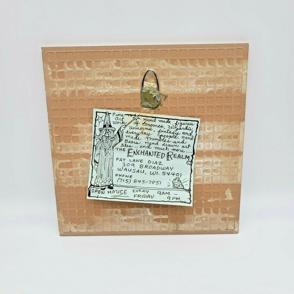 Hand Painted 8"x8" Ceramic Tile "SOME HUSBANDS" Signed