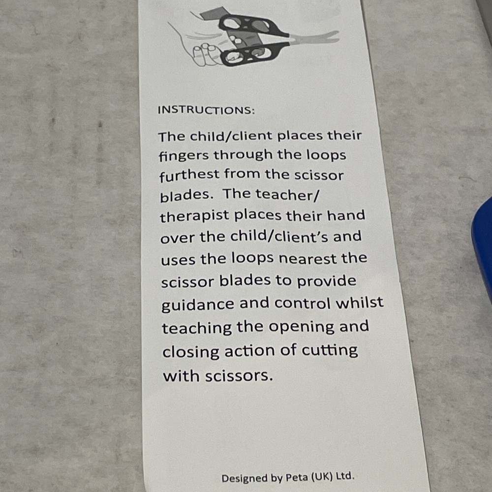 Dual Control Teaching Scissors Child/Client Parent Design By Peta Gift Easi-Grip