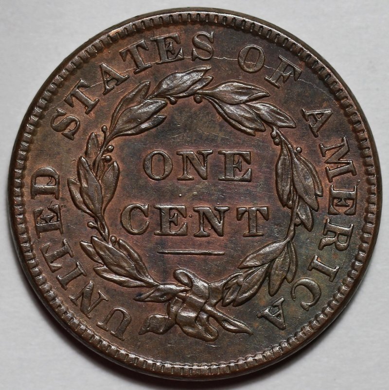 1837 Coronet Head Large Cent - US 1c Copper Coin