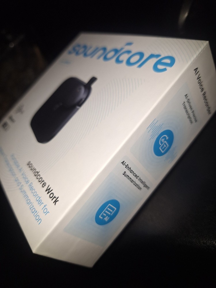 Soundcore By Anker Soundcore Work Portable AI Voice Recorder Instant Transcript