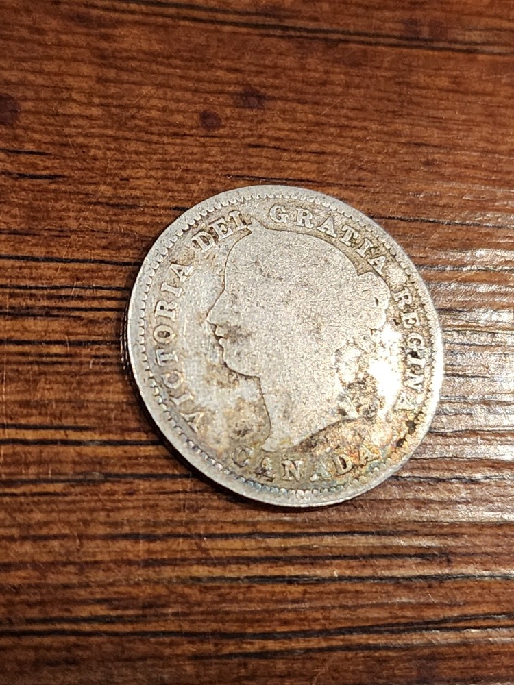 1870 Canada 10 Cents Silver Coin
