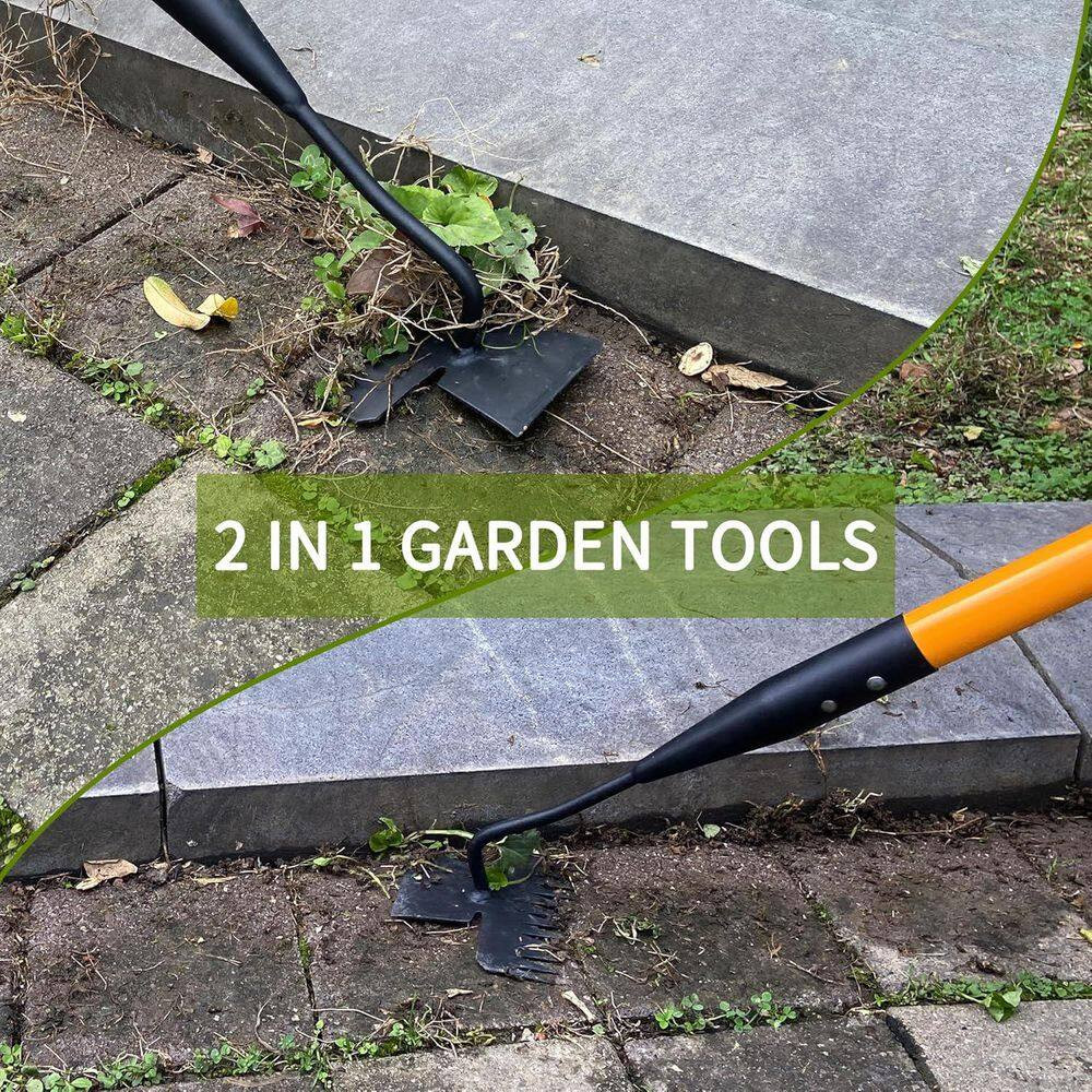55 In. Heavy Duty Stand up Weeder Puller Tool, Long Handle Manual Weeder Remove