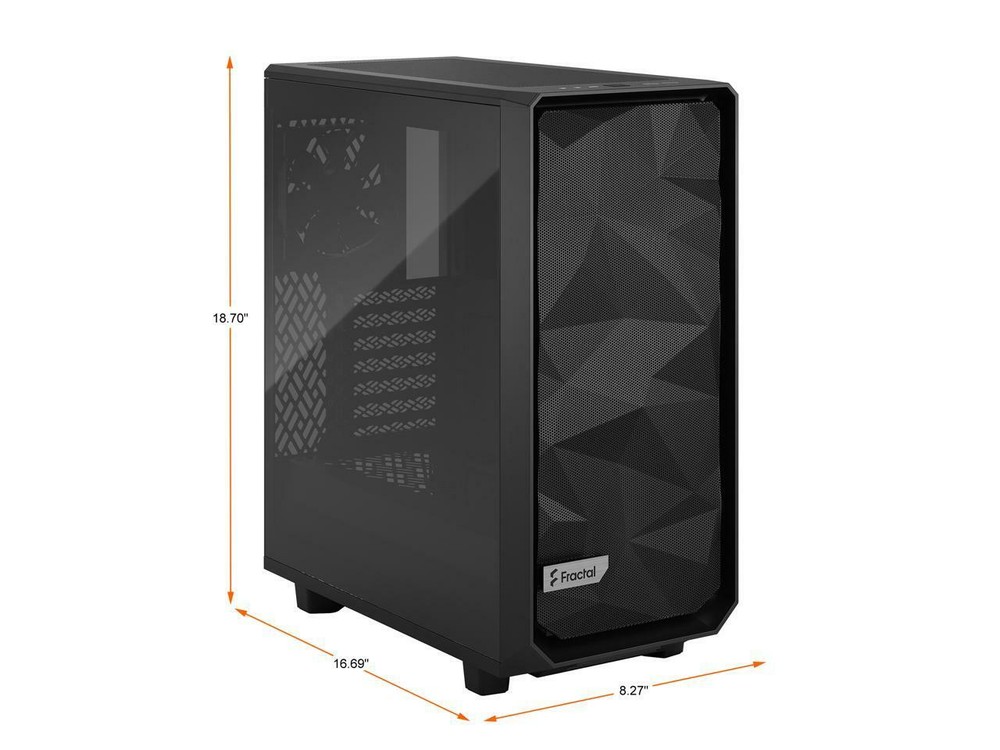 Fractal Design Meshify 2 Compact Black ATX High-Airflow Case