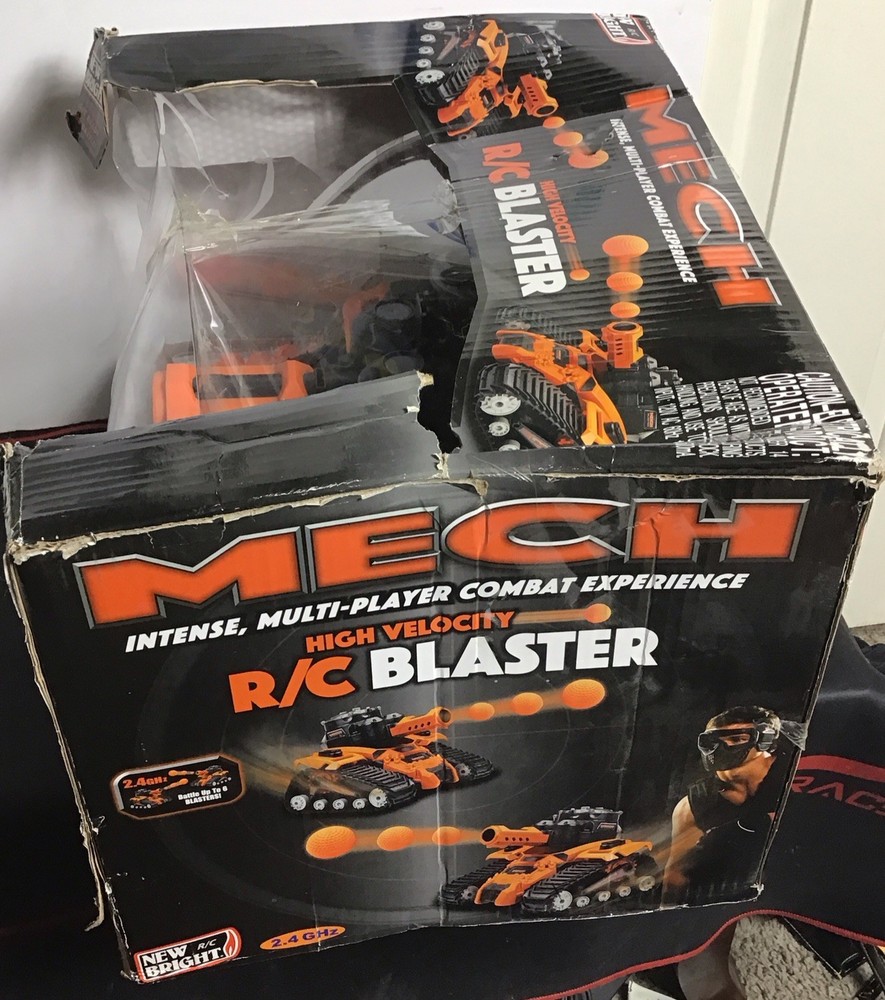 MECH High Velocity RC Blaster Damage Box New Untested Broken Piece