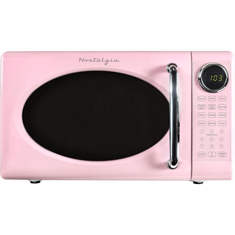 Microwave Oven Compact 0.7cu ft Rotating Turntable 8 Auto Cook Programs 700W