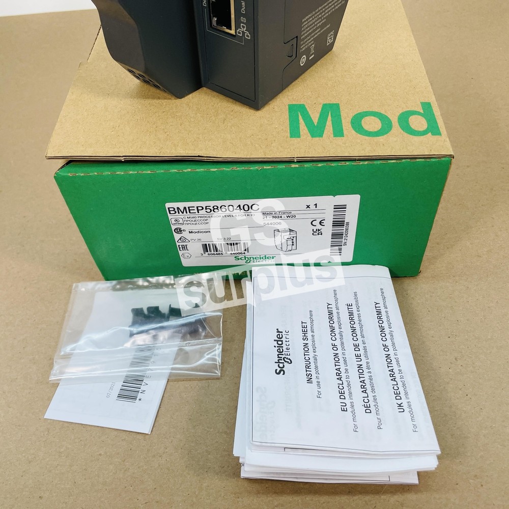 SCHNEIDER ELECTRIC BMEP586040C Modicon M580 Processor Level 6 (New Surplus)