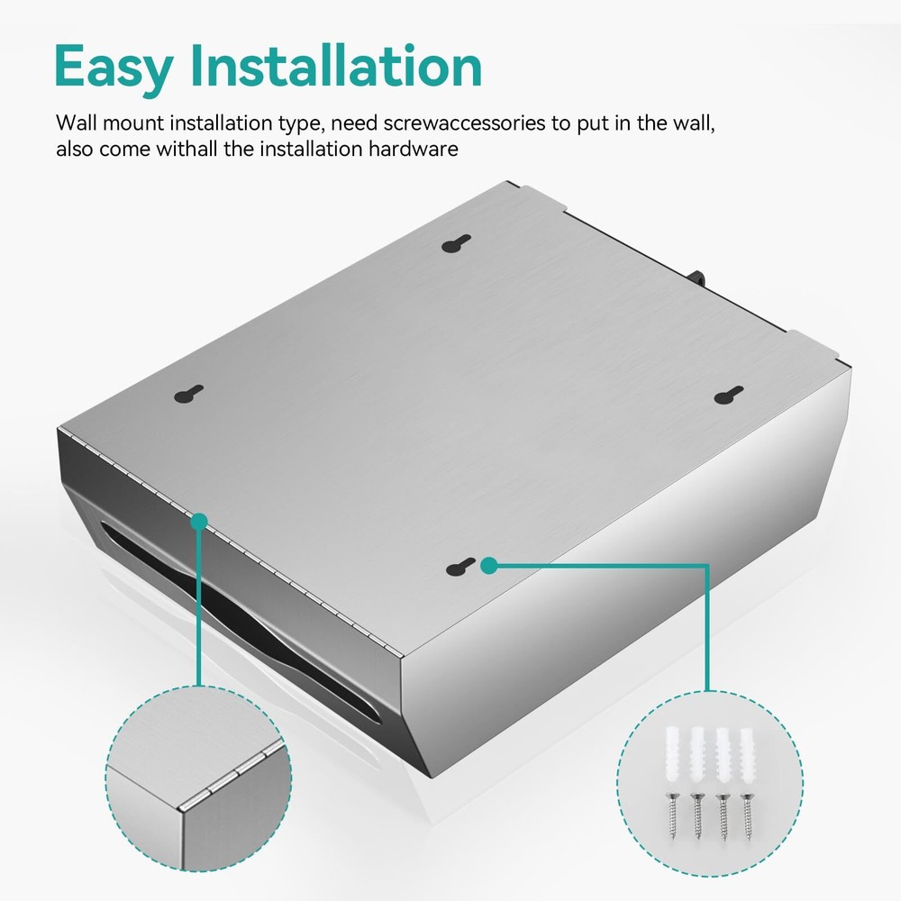 Paper Towel Dispenser Wall Mount Commercial c-fold/Multi-fold/Tri-fold Commer...