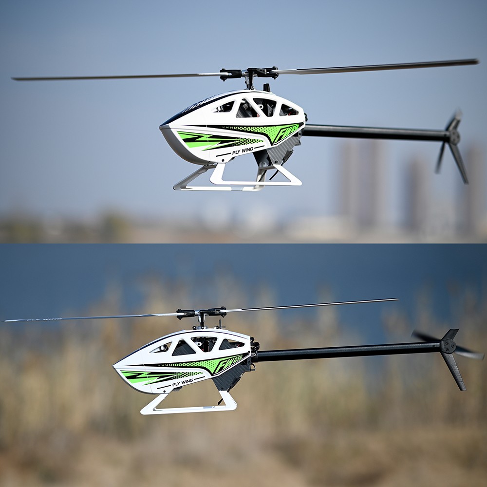 FlyWing FW450L V3 RC Helicopter 10CH GPS ACE Flight Controller 1 Battery White