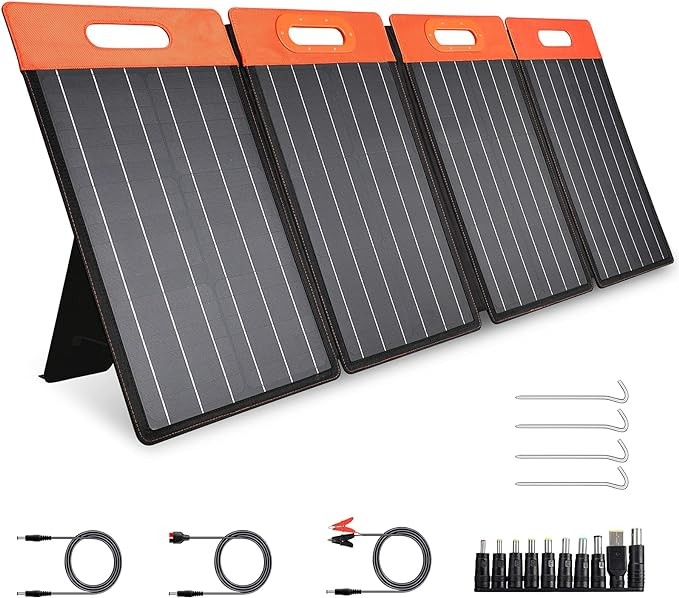 GOLABS SF60 Portable Solar Panel Monocrystalline Kickstand - Orange/Black