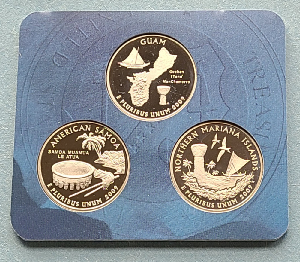 South Pacific Islands 3 Proofs  / Quarter Set