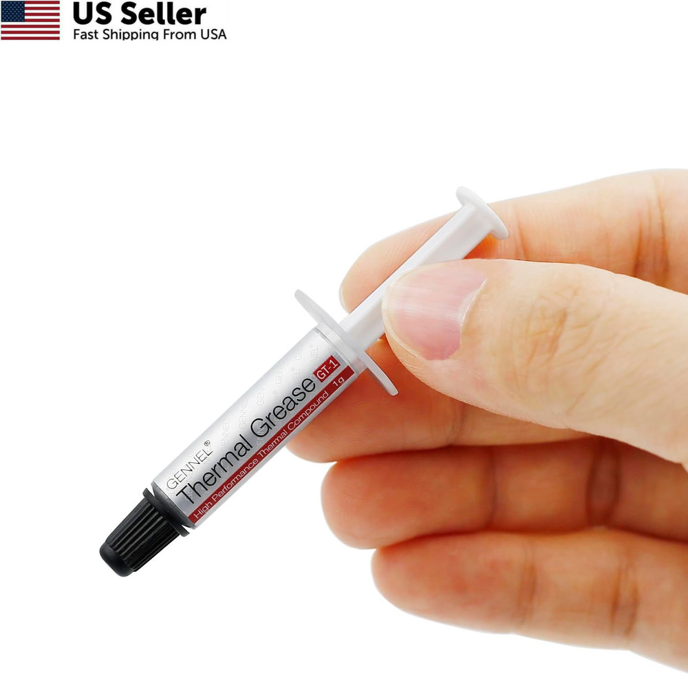 GENNEL 2-Pack GT-1 Silver CPU Thermal Paste (1g*2), High Performance 2 Pack